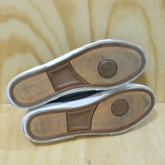 Polo Ralph Lauren Bryn Canvas Sneakers Men's 12 Grey Blue Casual Shoes - Picture 6 of 8